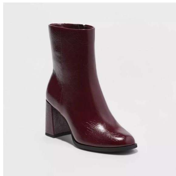 A New Day Janelle Boots in Burgundy - Picture 1 of 4